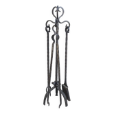 Wrought iron fireplace set 1960
