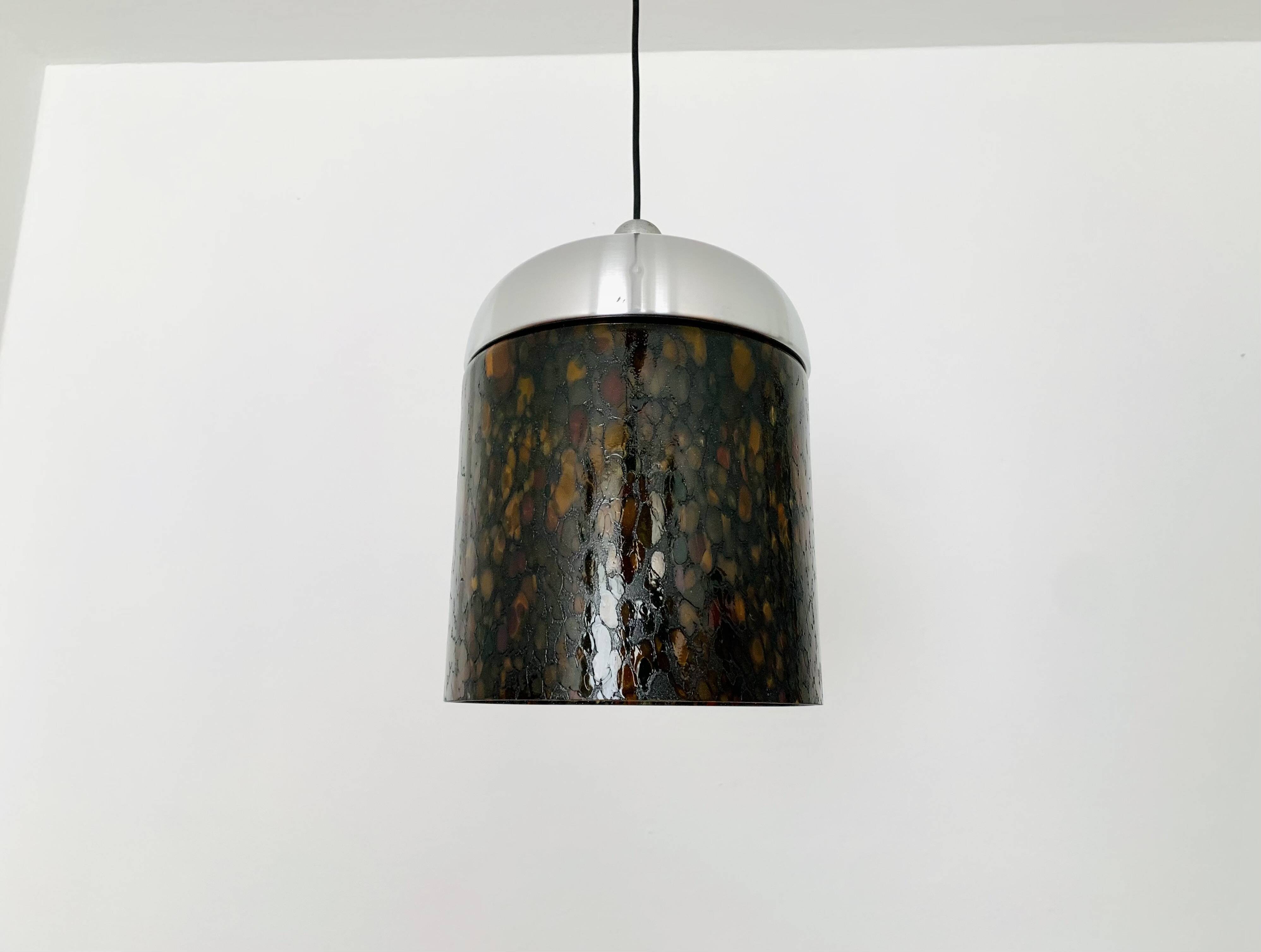 Glass Pendant Lamp by Peill and Putzler