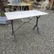 Table bistrot plateau en marbre