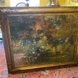 Tableau impressionniste 1900 signé