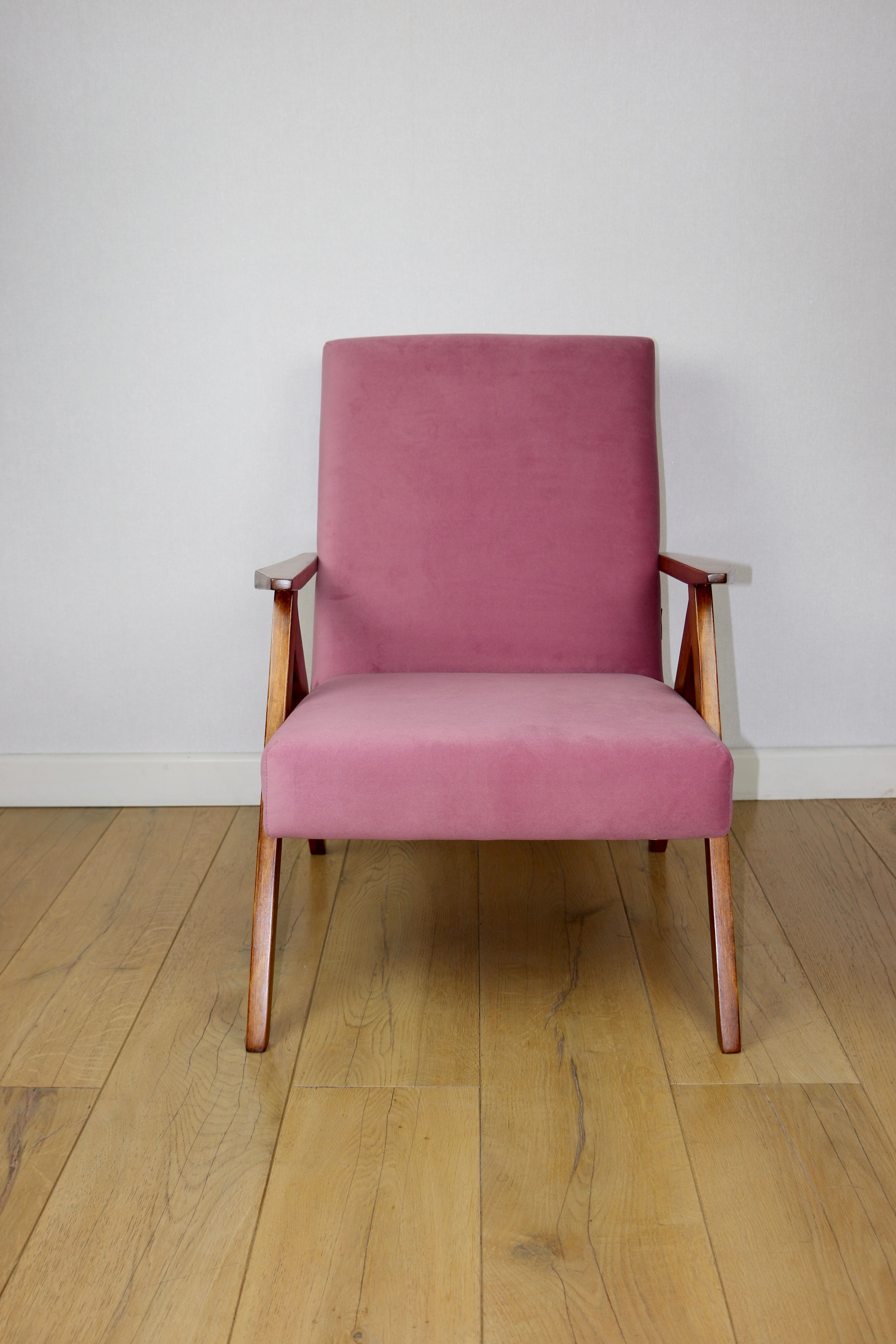 Vintage armchair B-310 VAR pink Jade structural 1970s