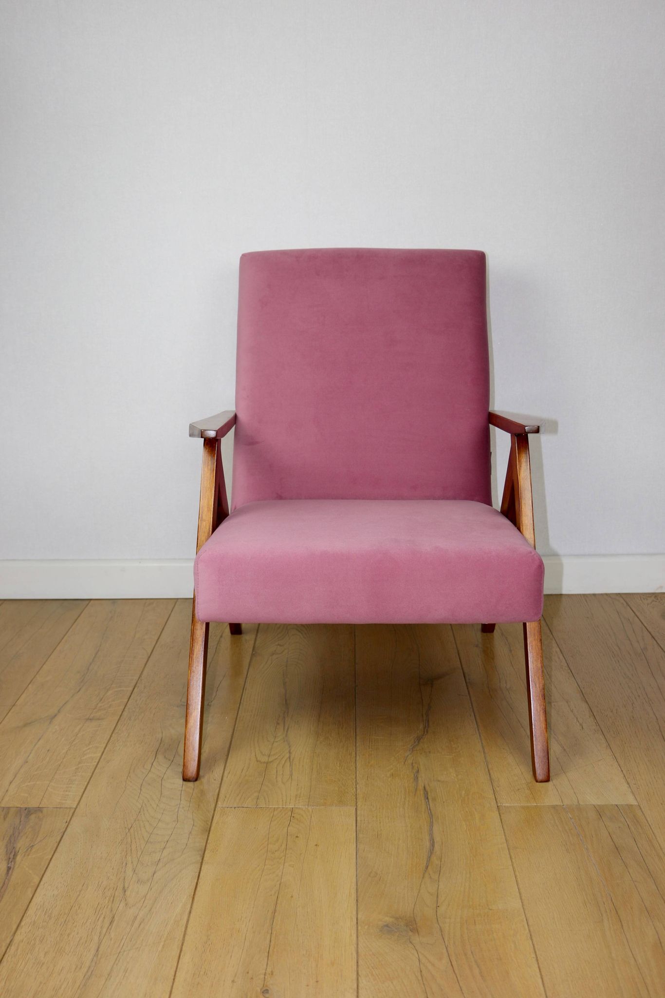 Vintage armchair B-310 VAR pink Jade structural 1970s