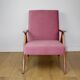 Vintage armchair B-310 VAR pink Jade structural 1970s