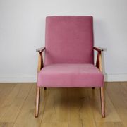 Vintage armchair B-310 VAR pink Jade structural 1970s