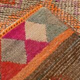 3x11 Faded Orange Anatolian Runner, Contemporary Runner Rug, 92x339 Cm