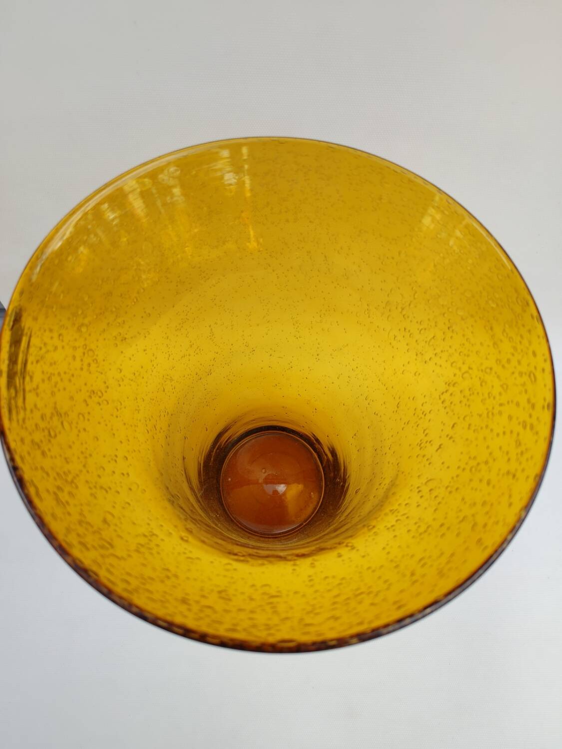 Very large bubble glass vase, from Biot glassworks.