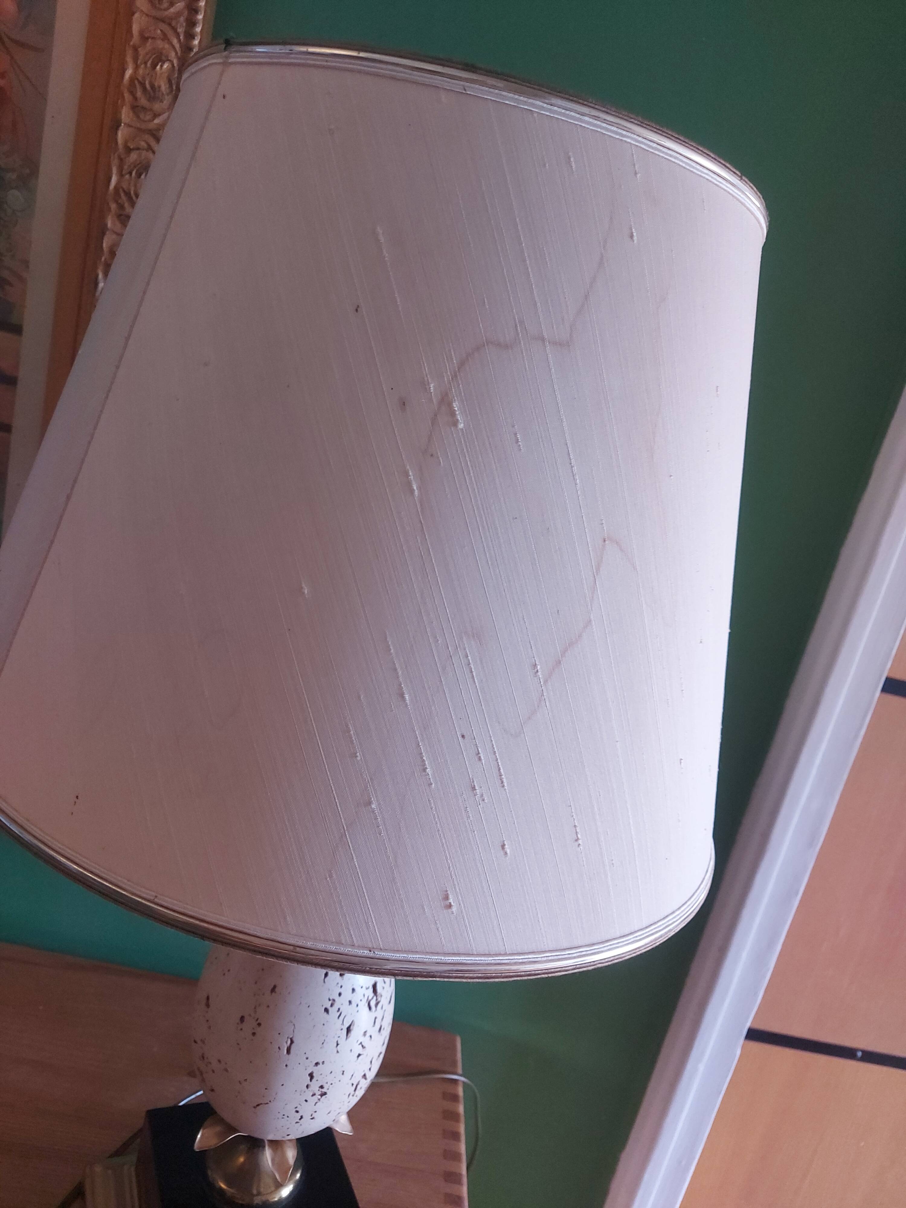 Ostrich egg lamp, Oxford model, Maison Barbier, 70'S