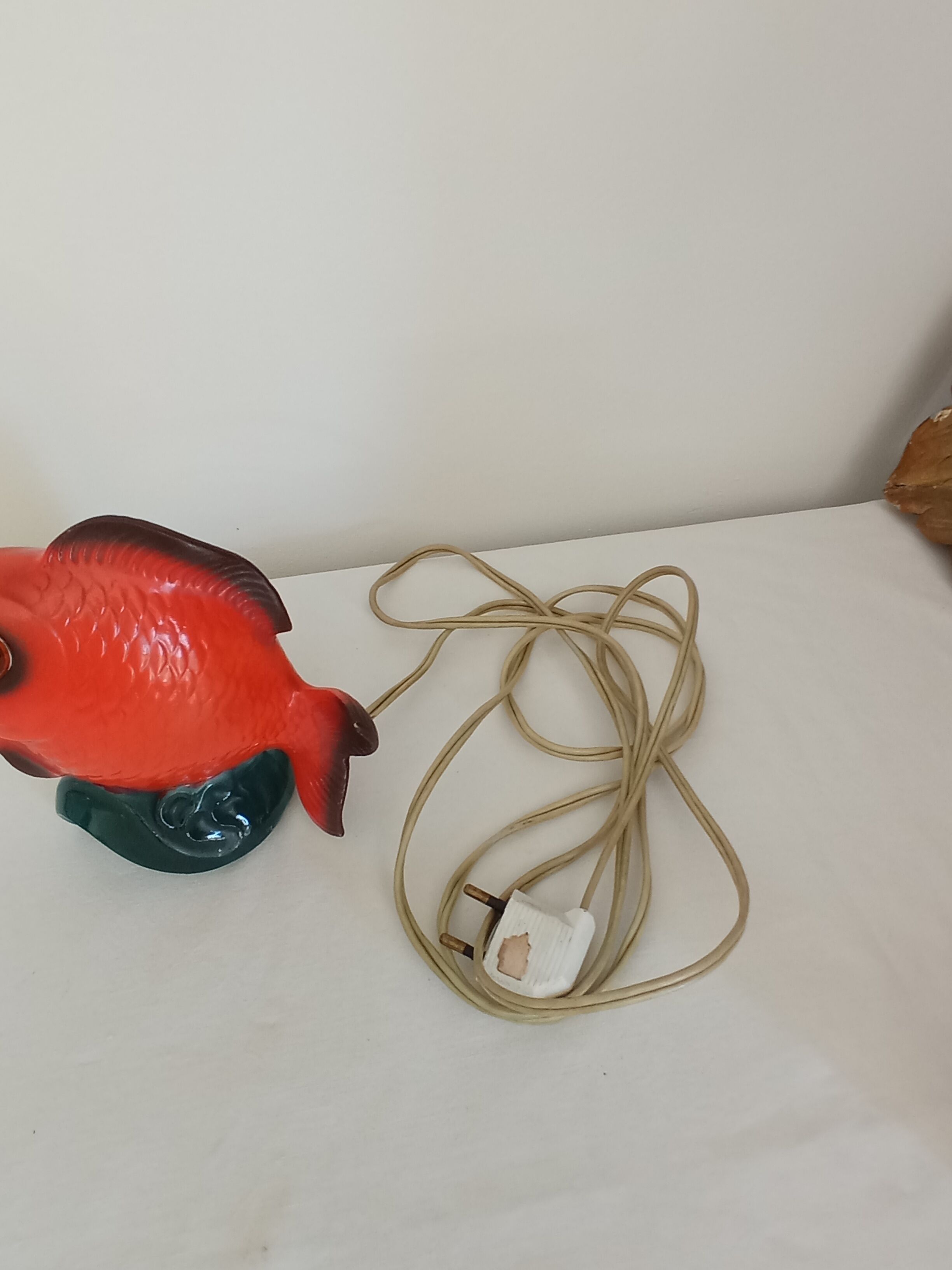 Vintage fish lamp
