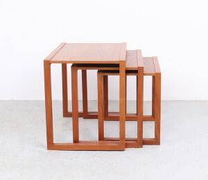 Danish design teak nesting tables, 1970s