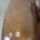 2 Chesterfield armchairs in dark brown cowhide