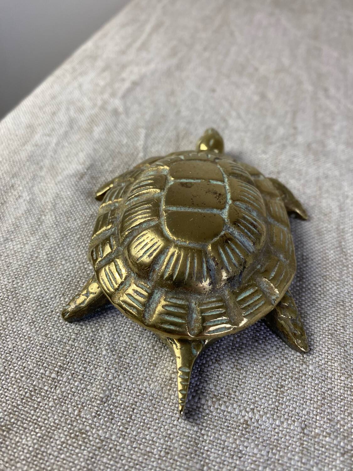 Brass Turtle Ashtray