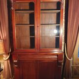 Small late 19th century English mahogany bookcase