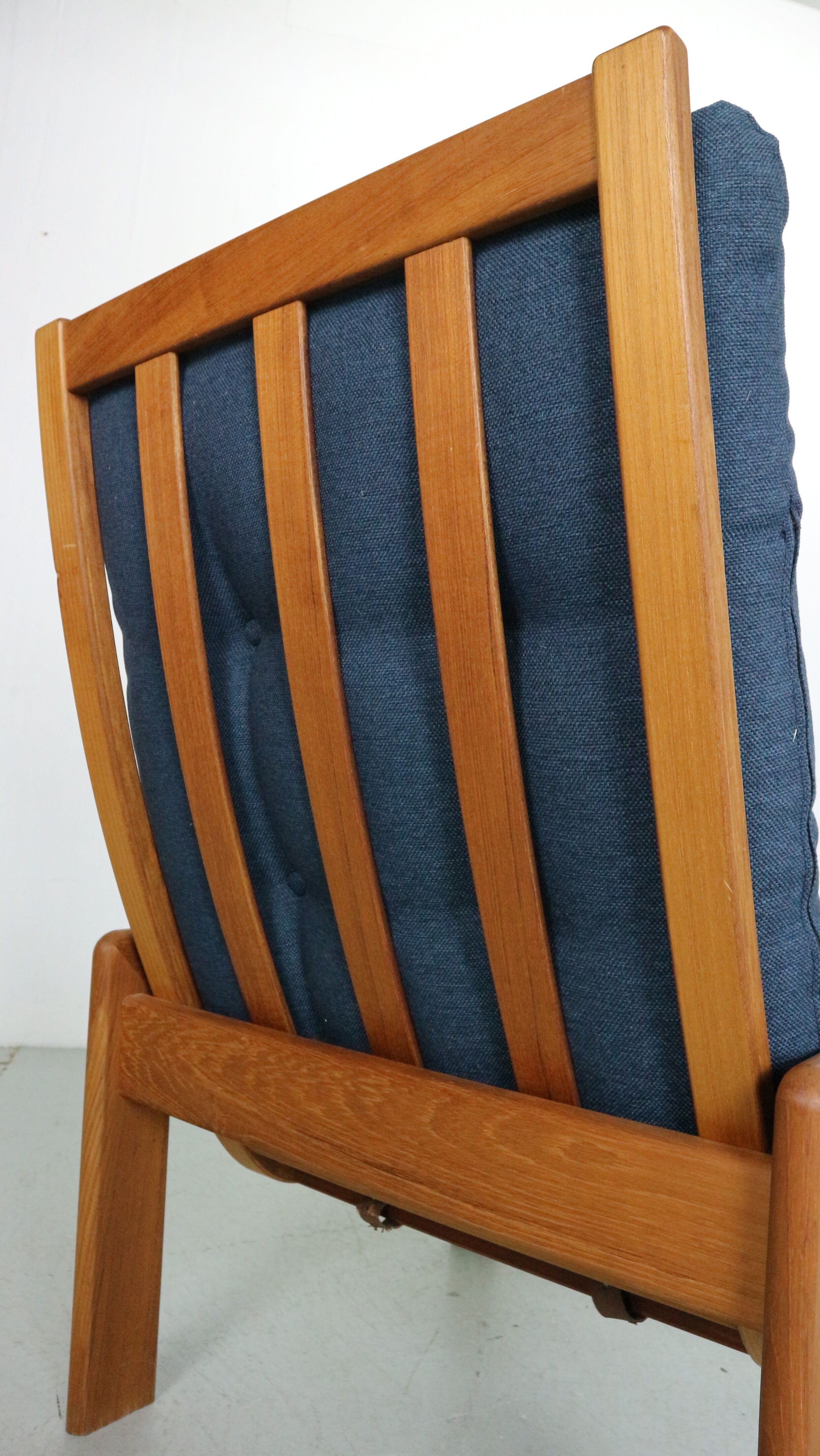 Teak armchair & ottoman by Emc Møbler Denmark mid-century modern