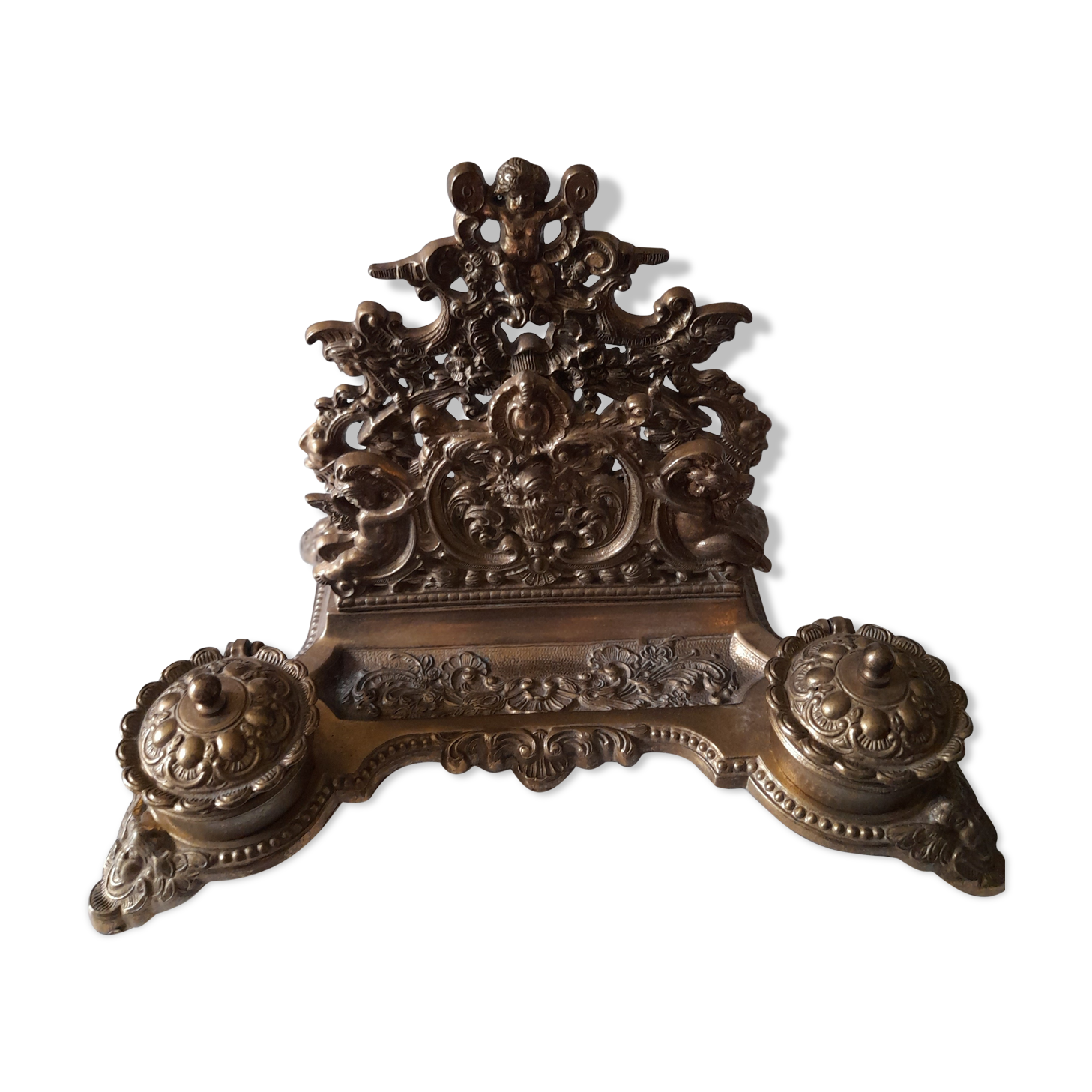 Double inker door feathers door letters style louis xv