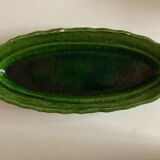 Green clay green clay flat centerpiece with festoons 1960