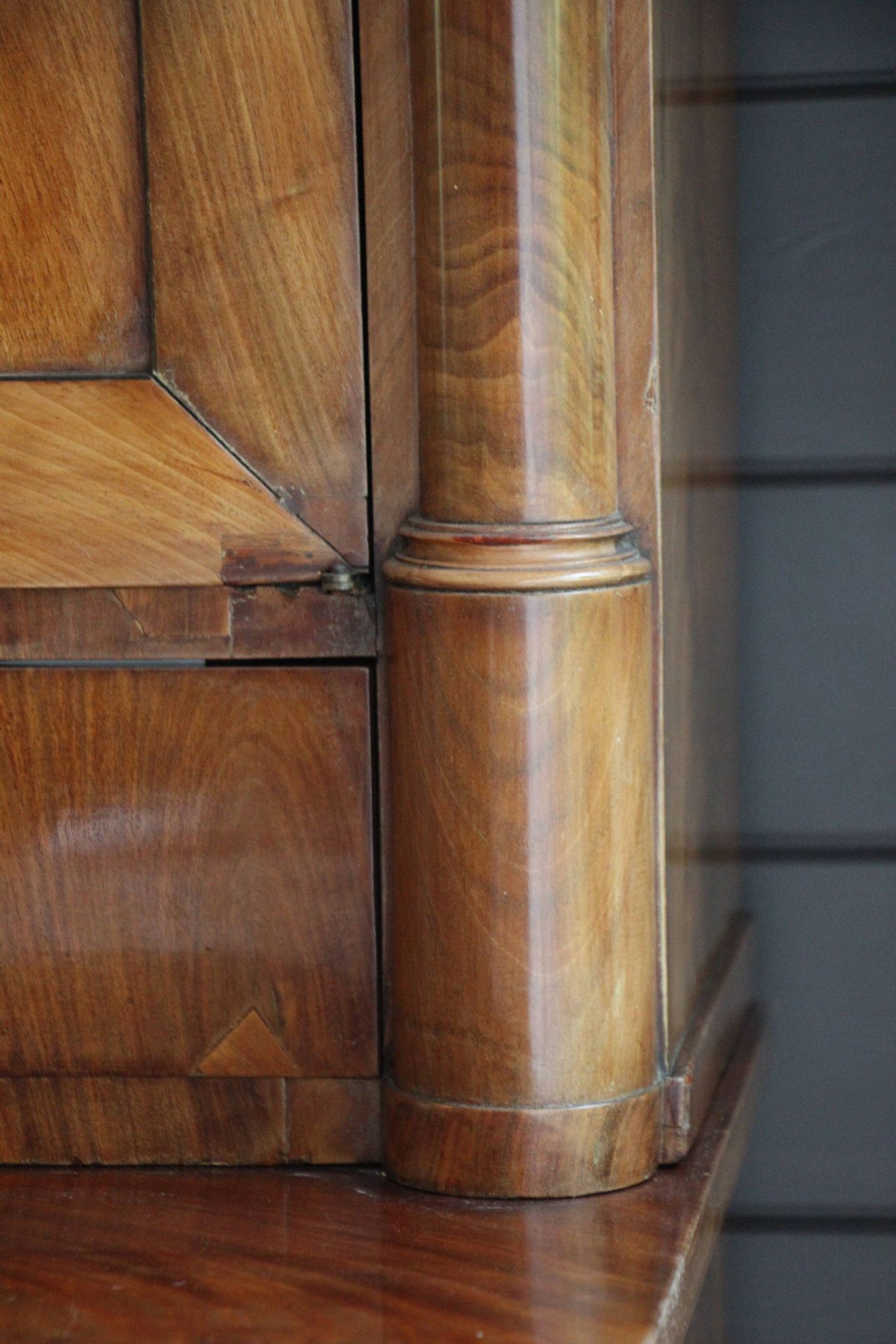 Empire period mahogany cabinet secretary