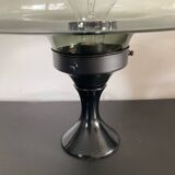 Vintage blown glass and metal lamp