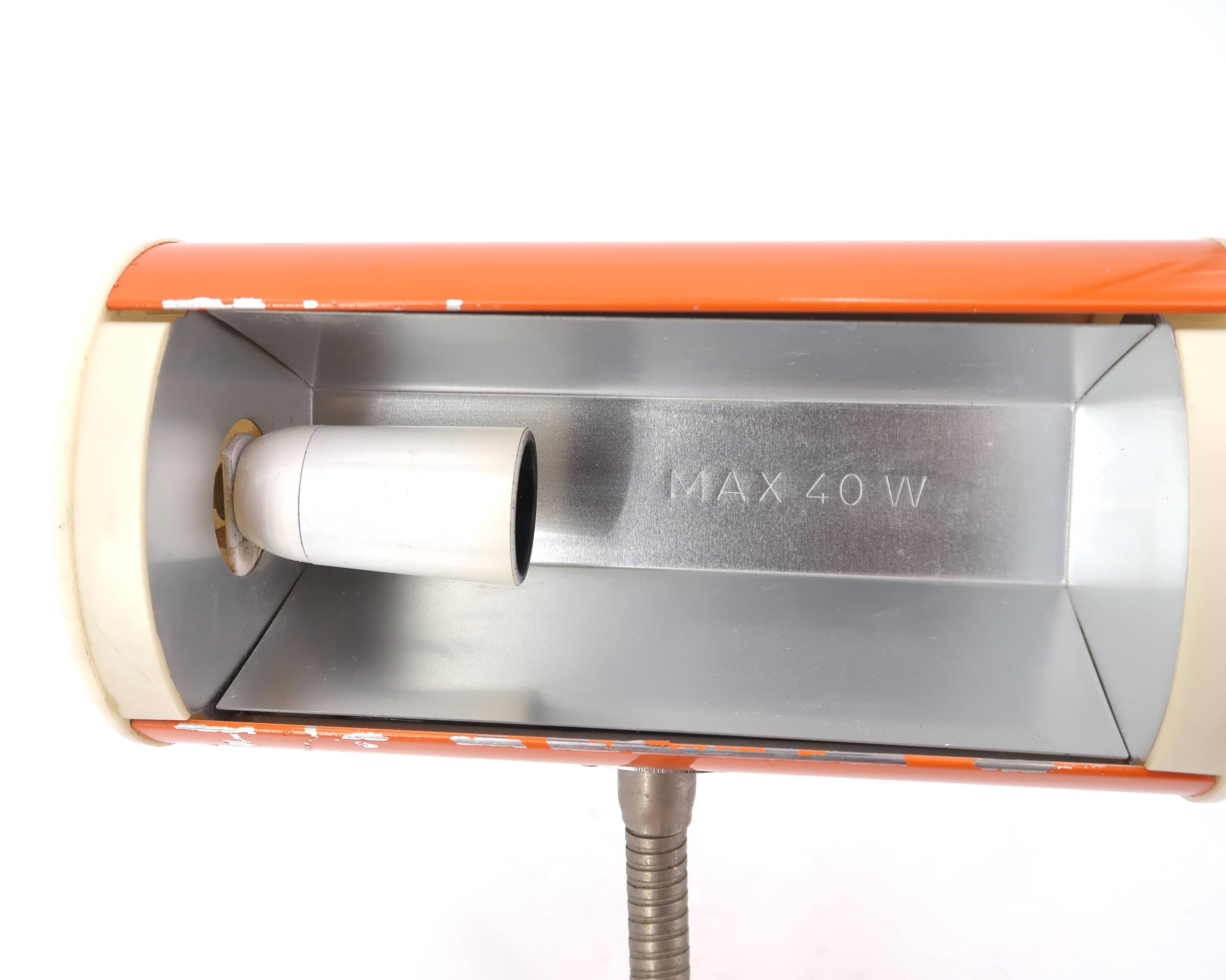 Swedish orange wall light Ateljé Lyktan Ahus, 70s