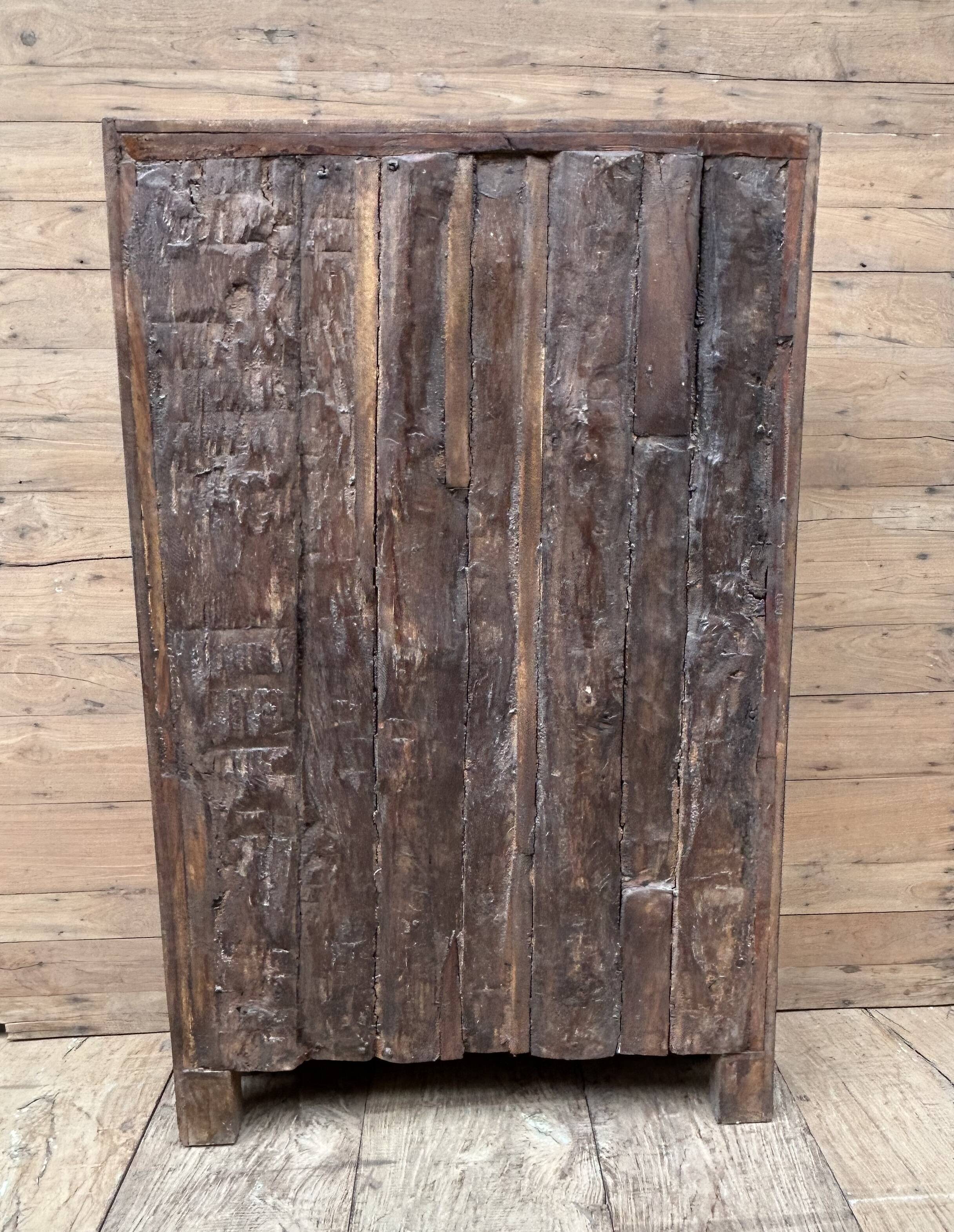 Bikaner wardrobe - Rajasthan, carved from Burmese teak.