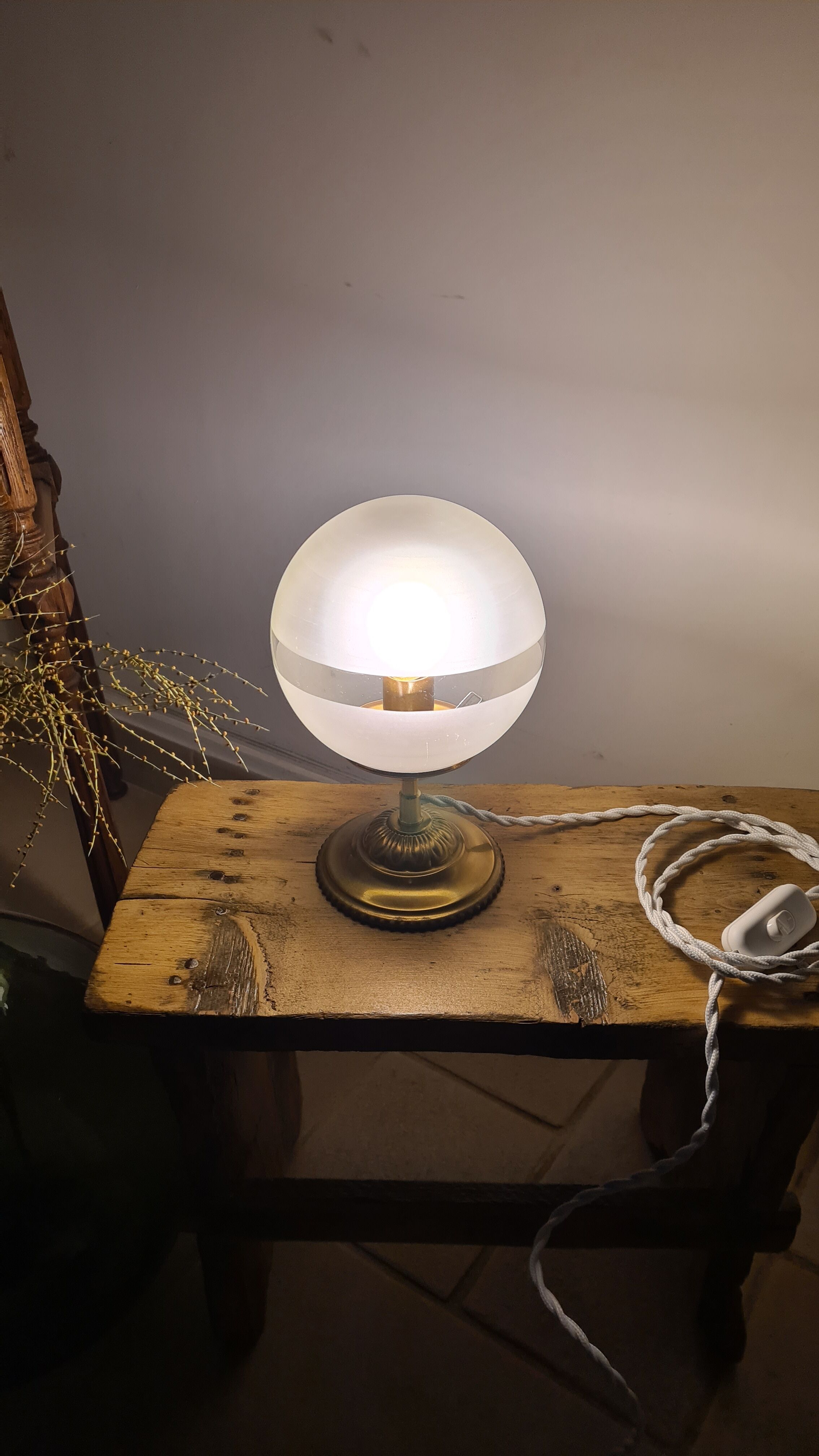 Lampe sphère années 70