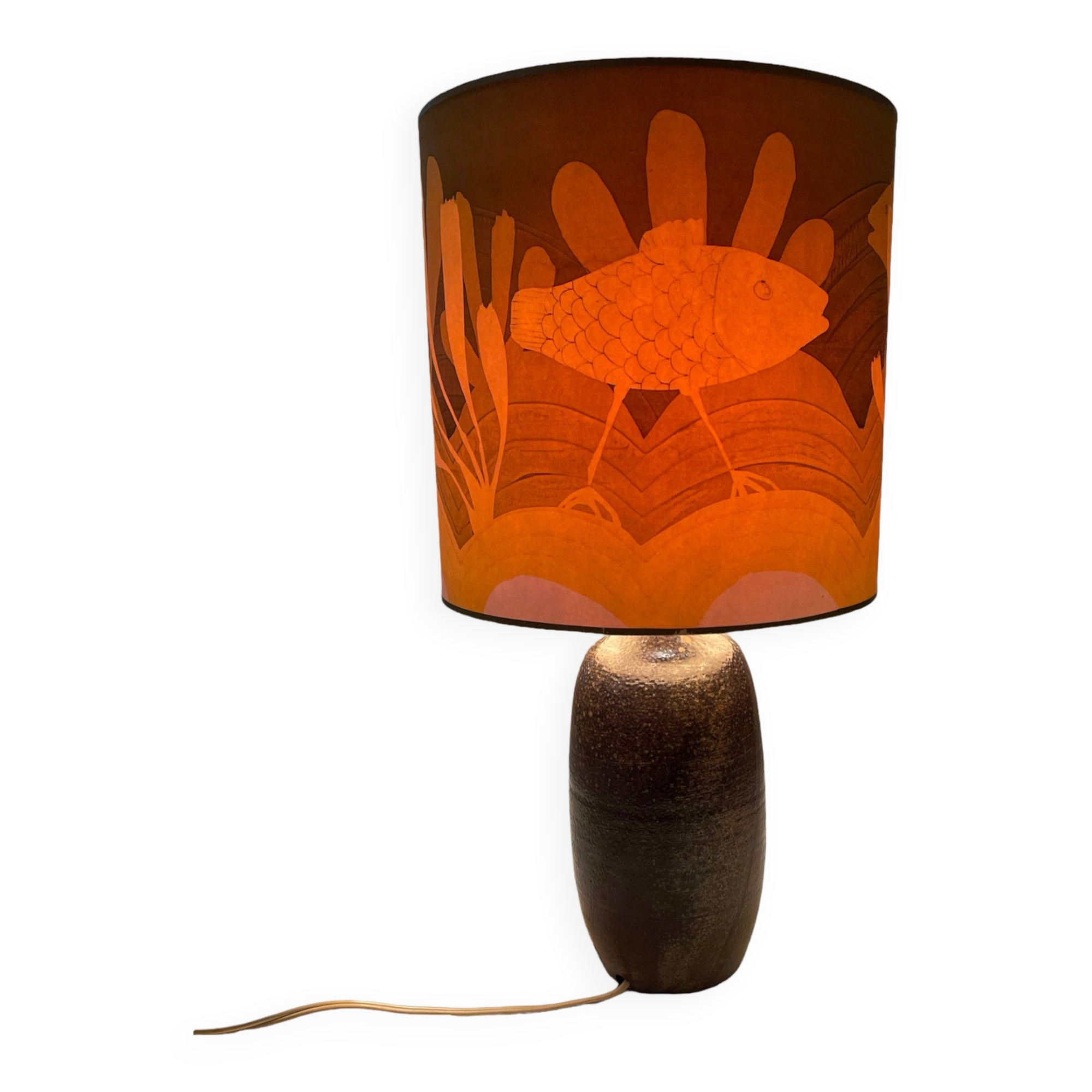 Artist Lamp by Alain Blanchard, 20th Century Ceramicist