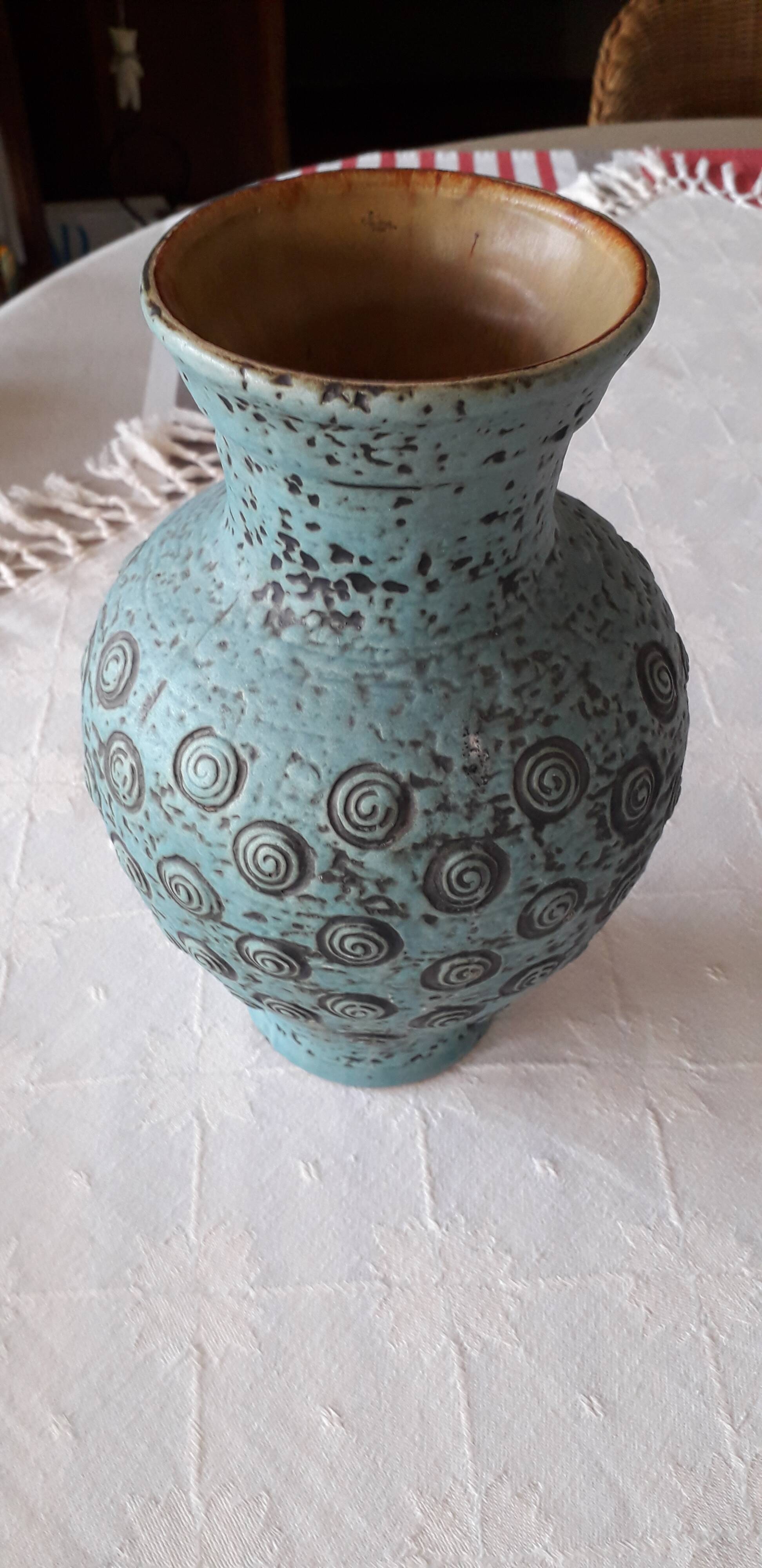 Vase vintage en céramique signé Jasba