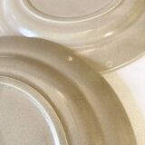 Vintage dessert plates, hand painted flower pattern