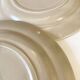 Vintage dessert plates, hand painted flower pattern