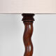 Pair of wooden floor lamps, 1920s.