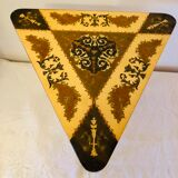 Side table in precious wood marquetry Italy 1950