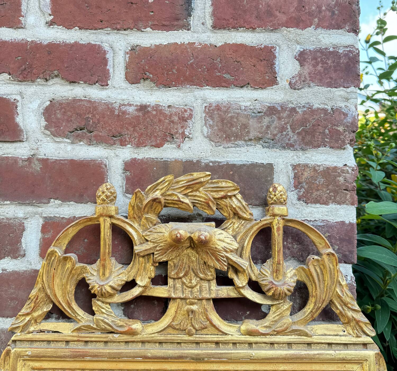 Mirror In Wood And Golden Stucco From Louis XVI XVIII Eme Century