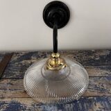 Holophane glass wall light