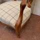 Paire de fauteuils de style Louis Philippe en hêtre teinté XX siècle