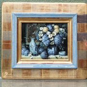 Nature morte, huile sur panneau, Jan Van Hoof