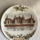 Assiette faïence de Sarreguemines  XIXeme siècle Château de Chambord