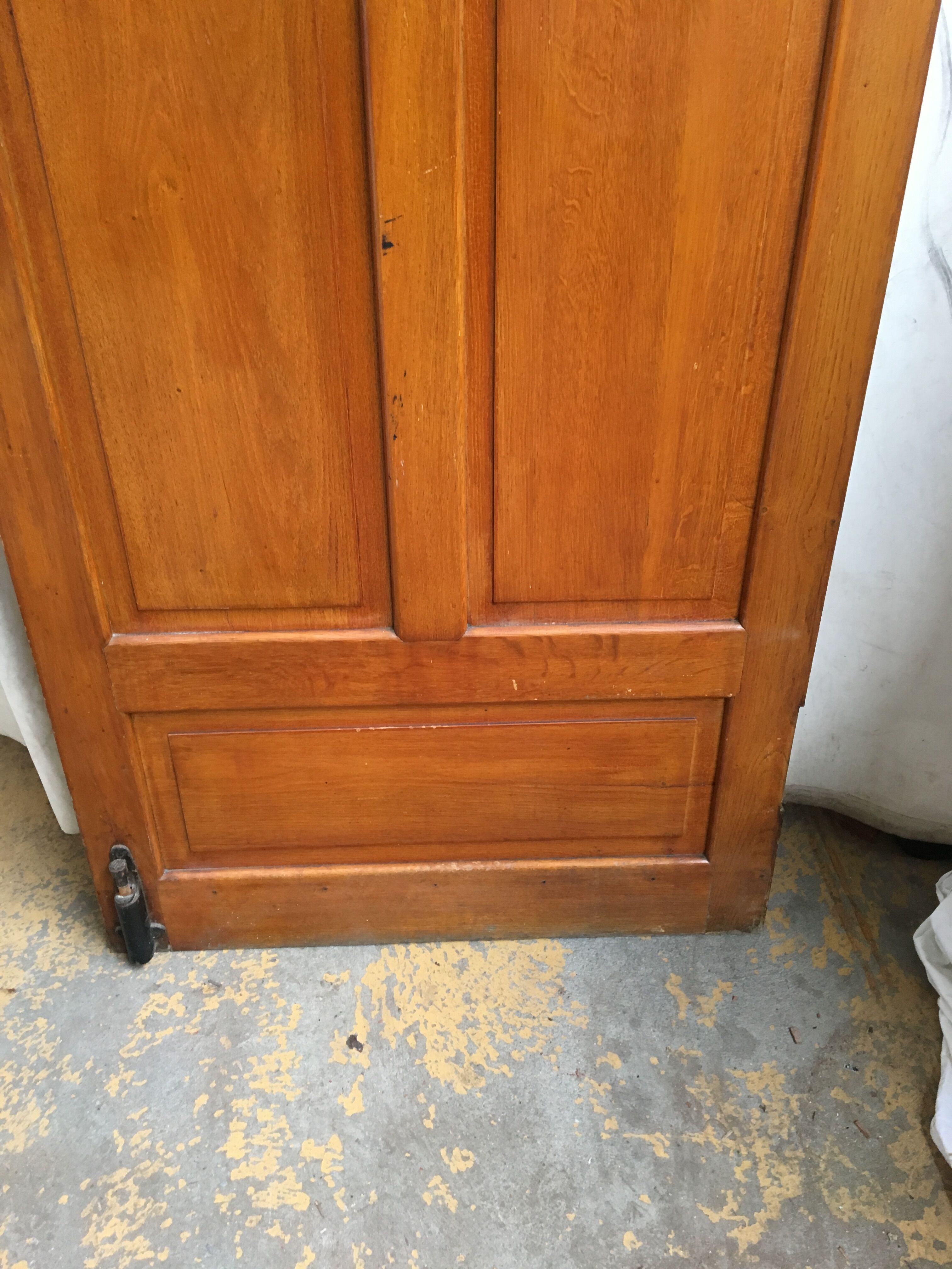 3 identical oak ancient doors