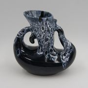 Vintage flamed sandstone vase