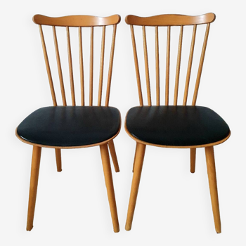 Pair of Baumann chairs "Sonata n°842" 1960