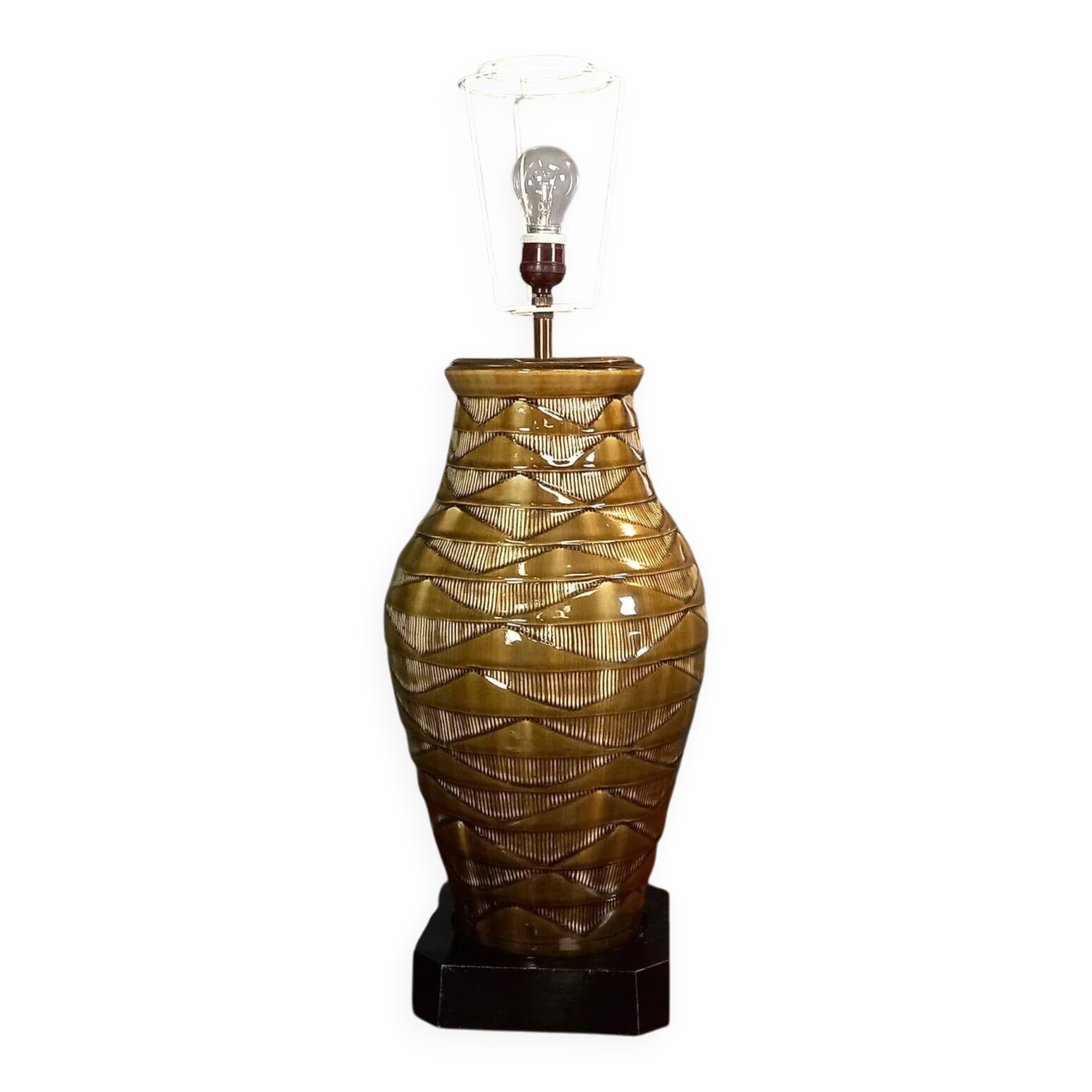 Lampe de table en céramique vintage