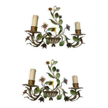Lot de 2 appliques florentine