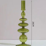 Decorative glass candle holder