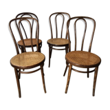 4 cannate bistro chairs