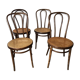4 cannate bistro chairs