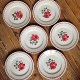 Lot n°2 de 6 assiettes à dessert Germaine de Badonviller