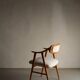 Scandinavian faux shearling chair | 1960s