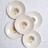 Vintage floral soup plates