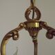 French Art Nouveau Bronze 3 Light Acanthus Detail Cage Candlestick 5476