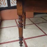 Table à rabats volets rallonges bois ronde ovale 1900