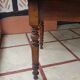 Table with flaps shutters extensions wood round oval 1900