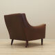 Brown leather armchair, Danish design, 1960s, designer: Edmund Jørgensen